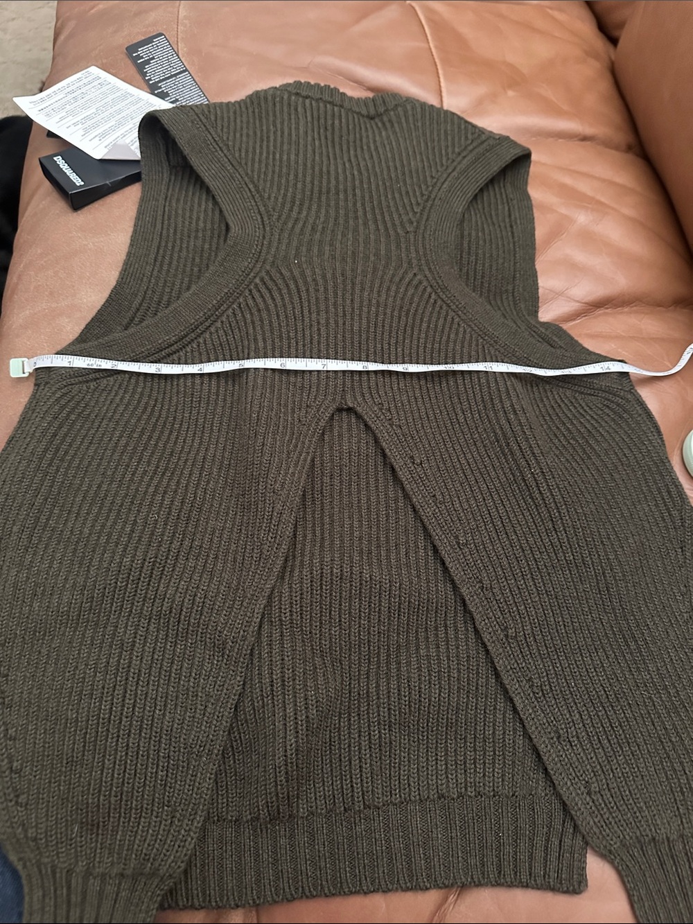 DSQUARED2 Dark Green Sweater Vest NWT - Picture 9 of 11